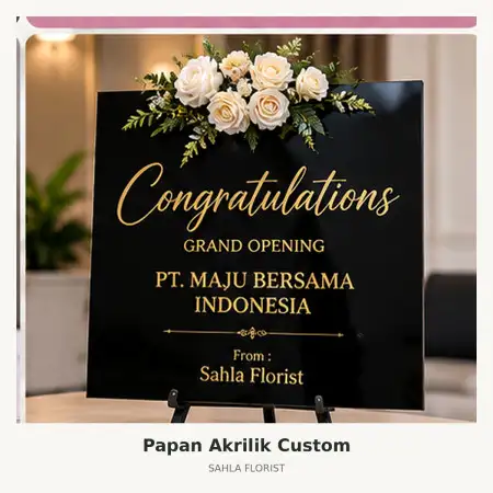 Papan Bunga Akrilik Rs Hermina Bogor